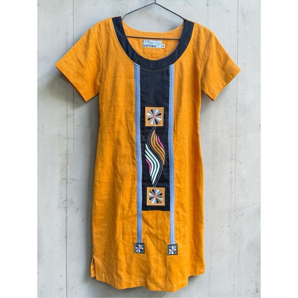 Vintage Bohemian Fully Embroidered Dress - GORGEOUS